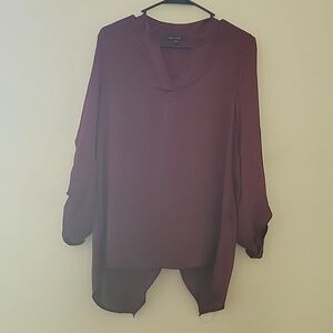 Beautiful silky blouse with slit back